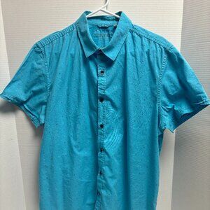 Guess Short Sleeve Slim Fit - Turquoise - Size XL - 1479